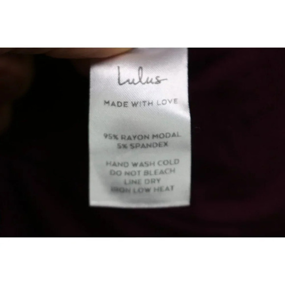 LuLus Purple Jumpsuit-High Slit Both Legs-Belted-Size Medium - Picture 5 of 8